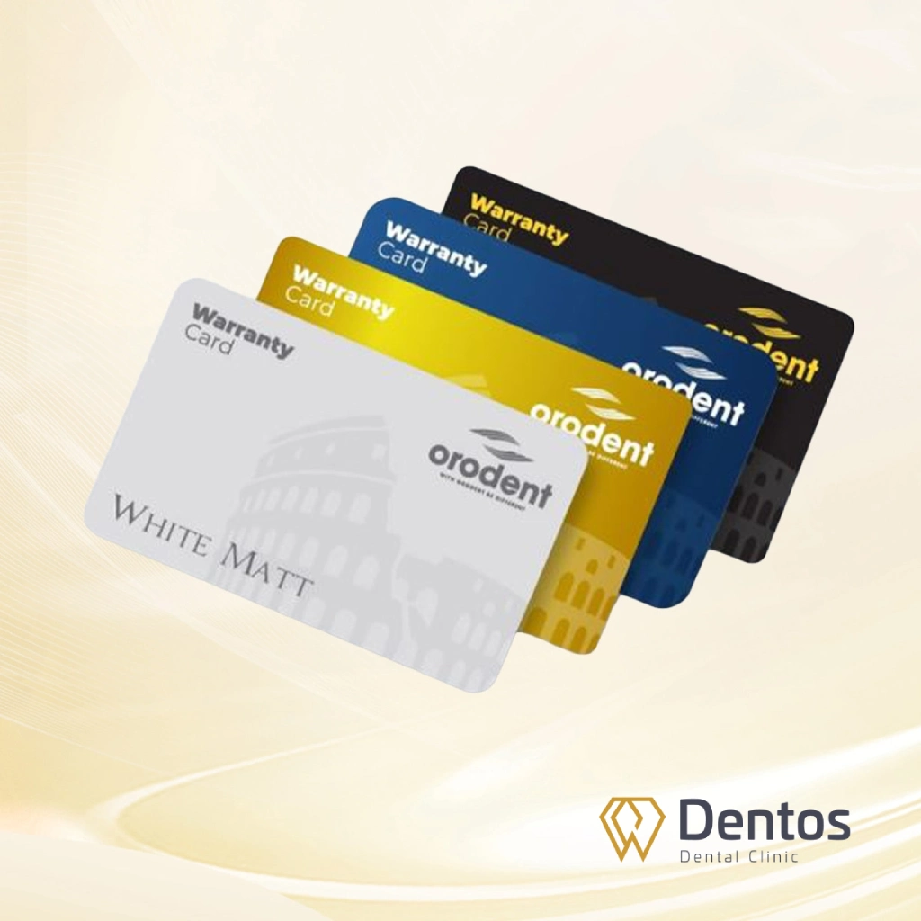 Dentos luôn cung cấp thẻ bảo hành chính hãng